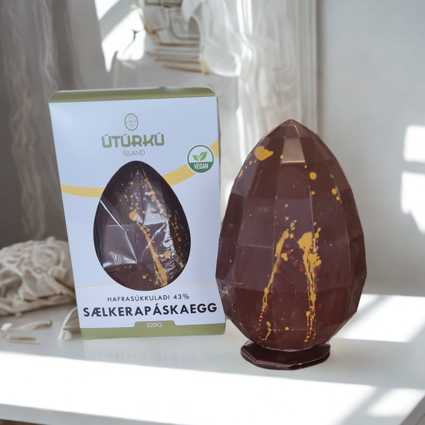 Páskaegg hafrasúkkulaði 320g (VEGAN)